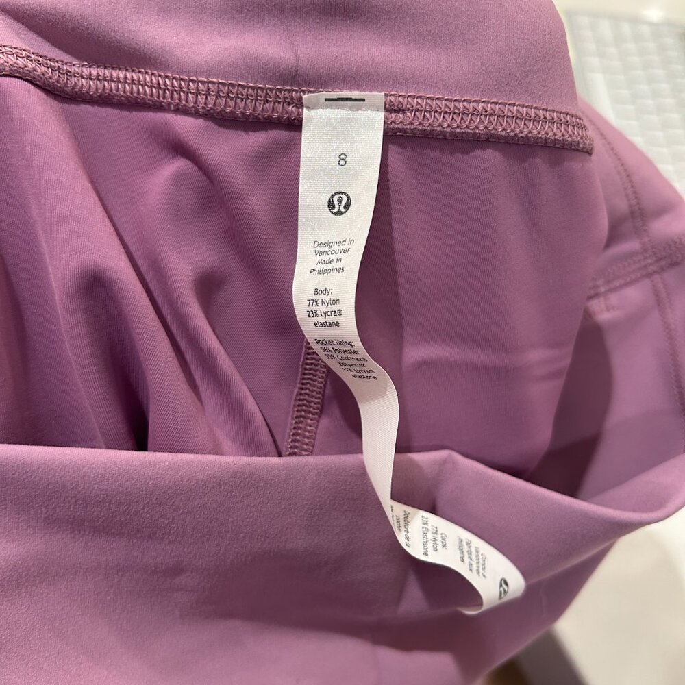 NEW Lululemon Wunder Under 25” FLUX Wisteria Purple Size 8 - Picture 6 of 6
